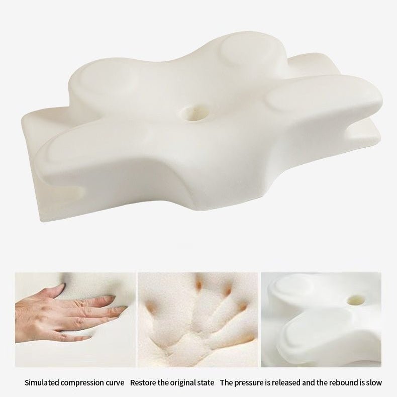 VitaRest Contour-geheugenschuimkussen — ergonomische vlindervorm, contourzijden met twee hoogtes