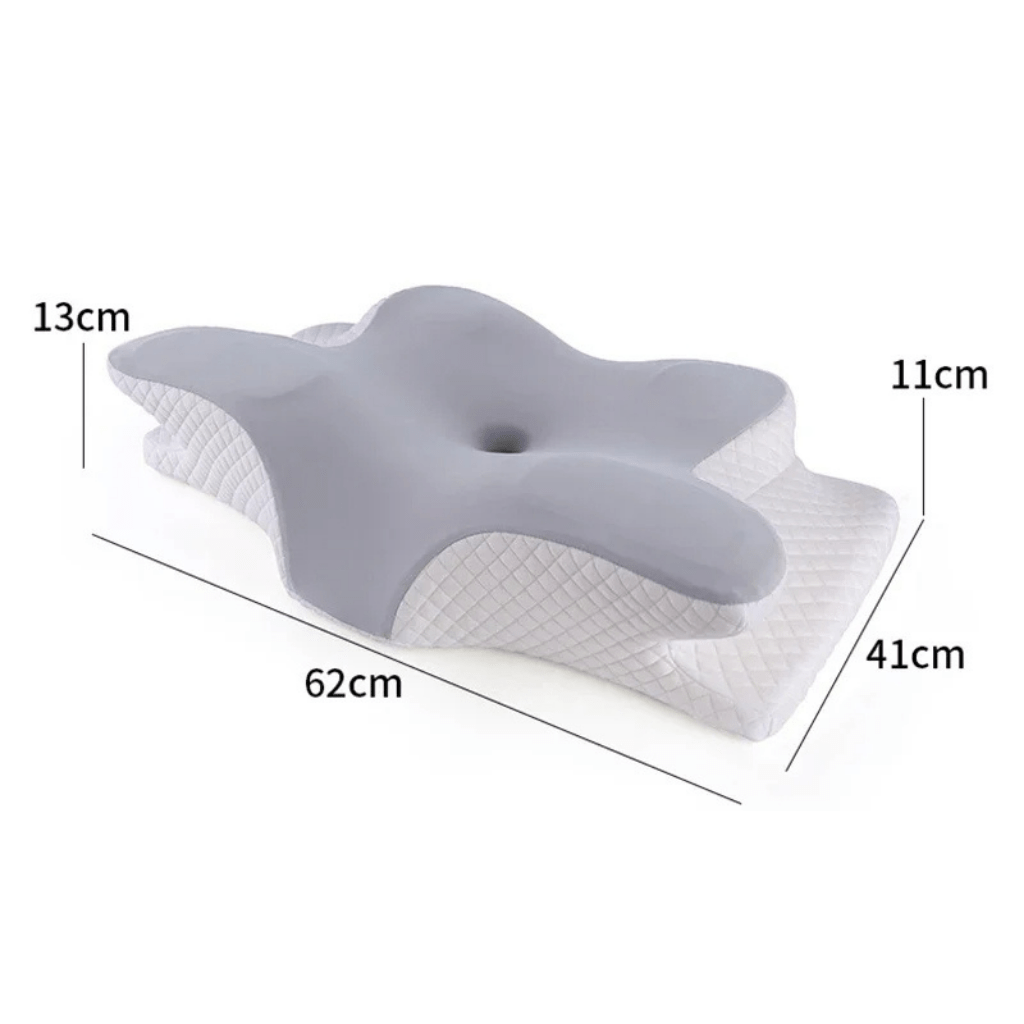 VitaRest Contour-geheugenschuimkussen — ergonomische vlindervorm, contourzijden met twee hoogtes