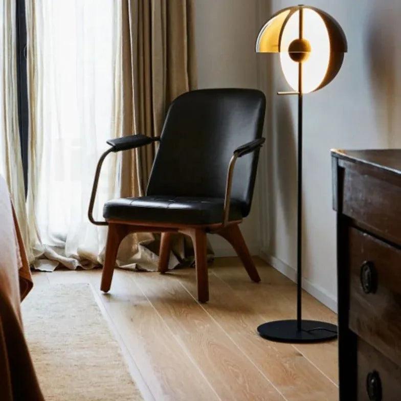 Bågformade golvlampor med nordisk glasdesign | livraina