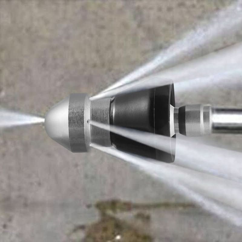 HydroNova Turbo Jet Nozzle — High-Pressure Pipe Blockage Removal