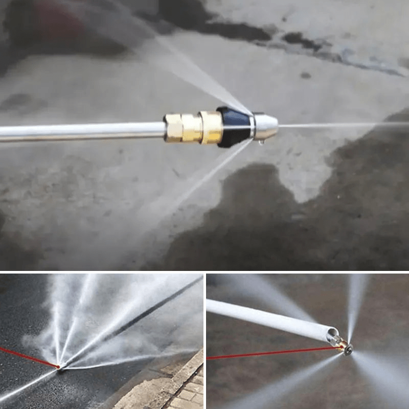 HydroNova Turbo Jet Nozzle — High-Pressure Pipe Blockage Removal