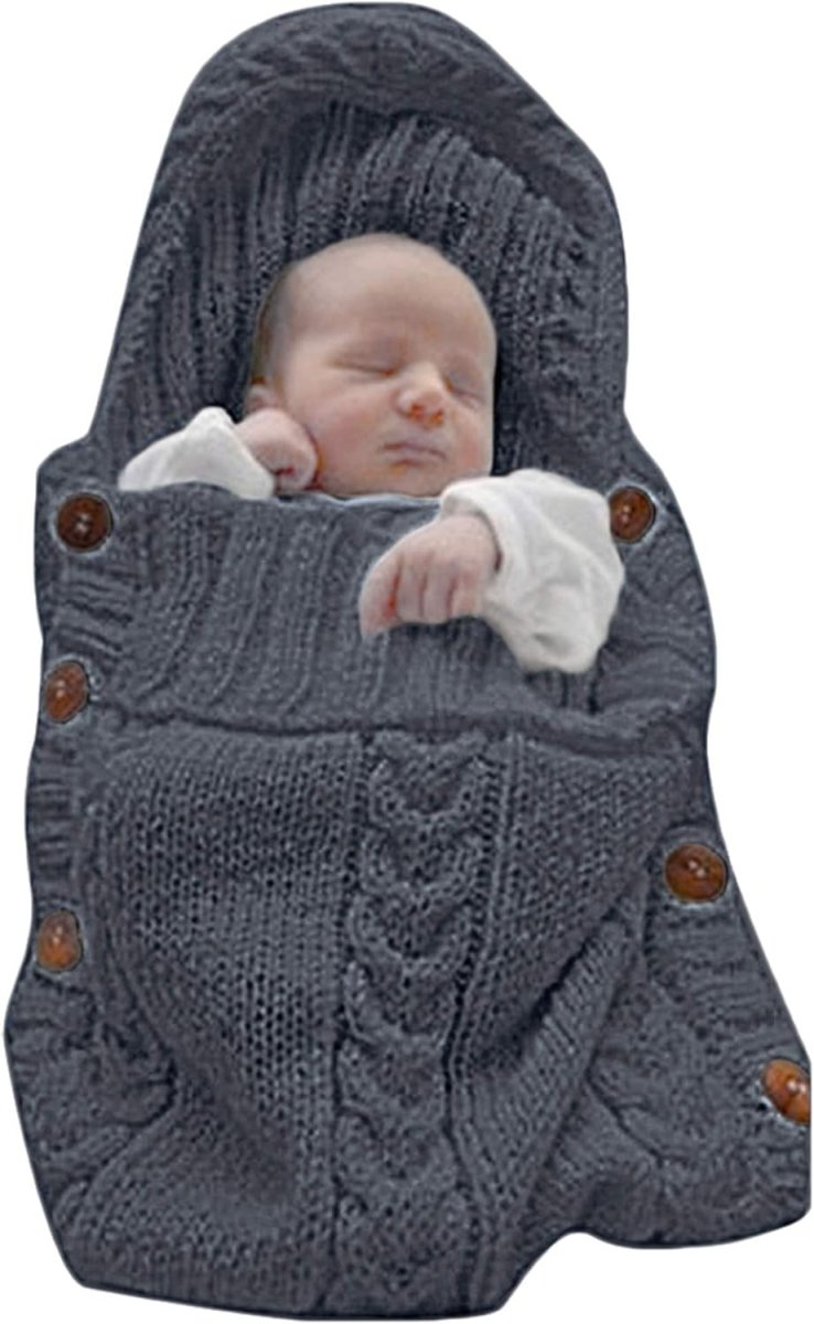 CozyNest bézs újszülött-babapólya — puha hálózsák