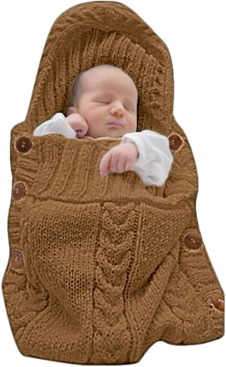CozyNest bézs újszülött-babapólya — puha hálózsák