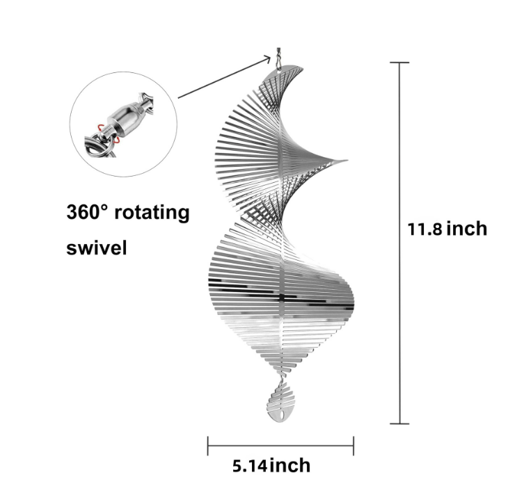 Zephyr Spin kinetische tuindraaier — roterende tuindecoratie
