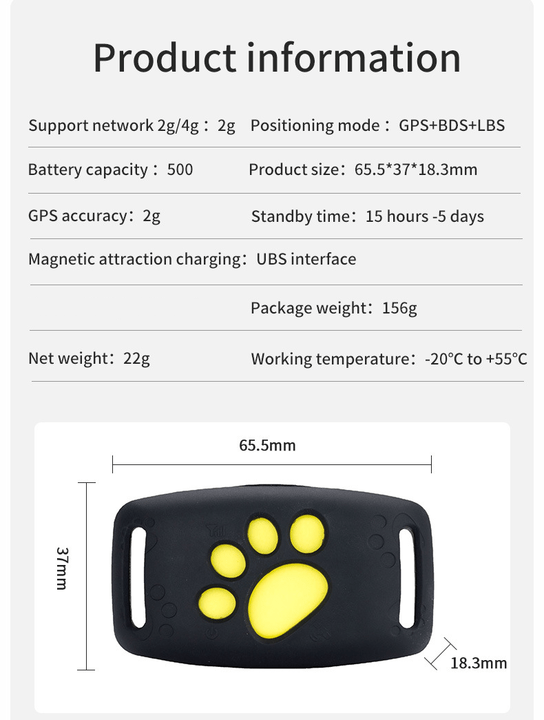 Μίνι ανιχνευτής GPS για γάτες WhiskerTag — ενημερώσεις τοποθεσίας σε πραγματικό χρόνο