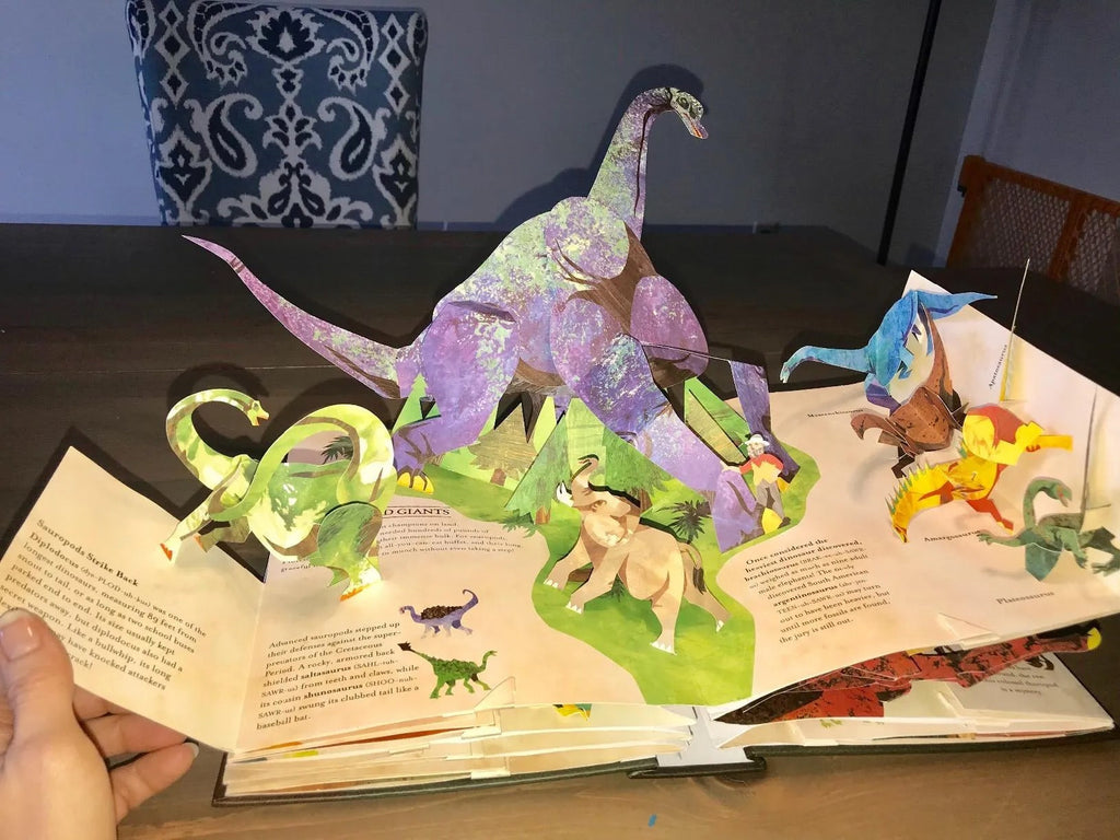 Jurassic Pop Up-dinosaurer i 3D: Sabuda og Reinharts episke eventyr