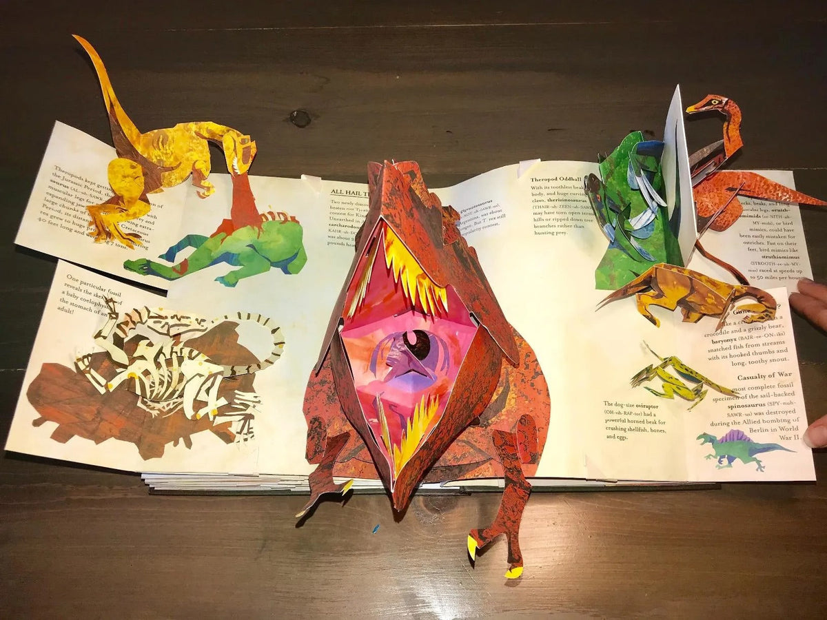 Jurassic Pop Up-dinosaurer i 3D: Sabuda og Reinharts episke eventyr