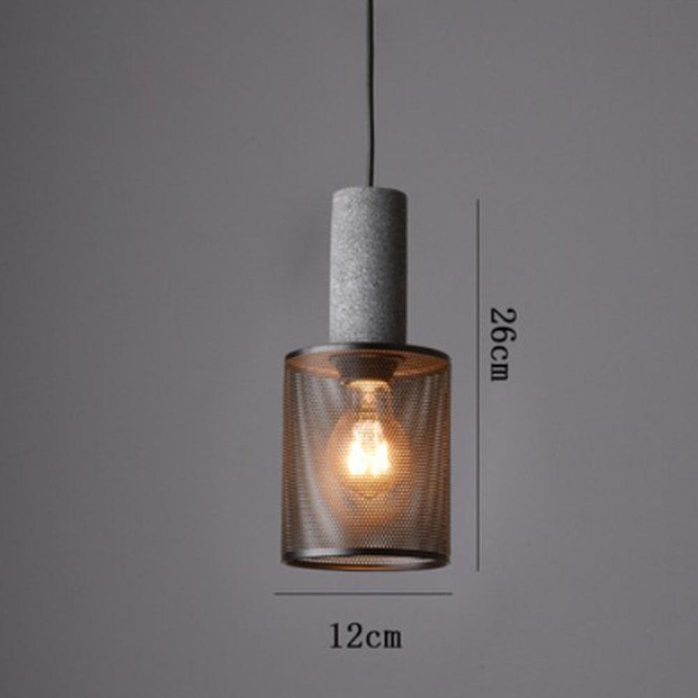 Industriel sort pendellampe med klart glas | livraina