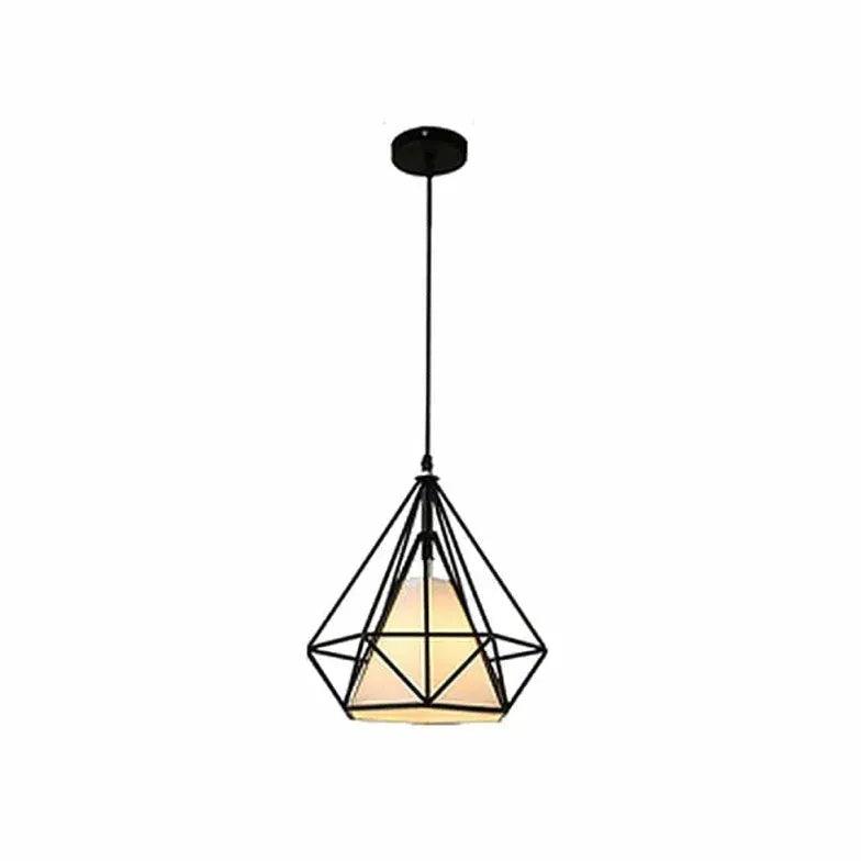 Diamantpendellampe i metal til spisestuen | livraina