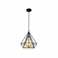 Diamantpendellampe i metal til spisestuen | livraina