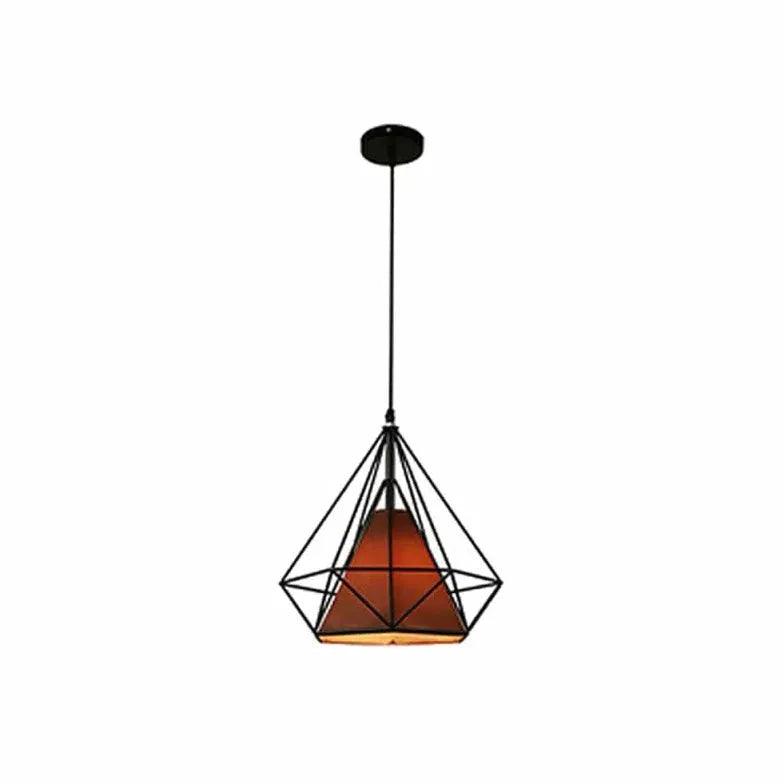 Diamantpendellampe i metal til spisestuen | livraina