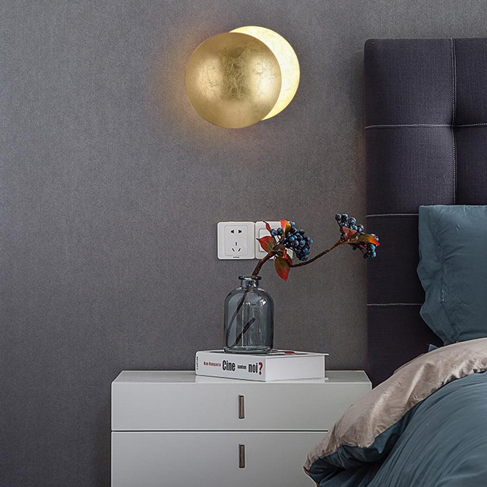 Lampă de perete LED italiană, în formă de disc, pentru dormitor | livraina