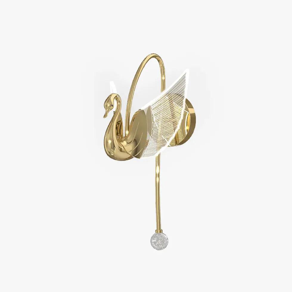 Elegante led-wandlamp met zwanendesign voor de slaapkamer | livraina