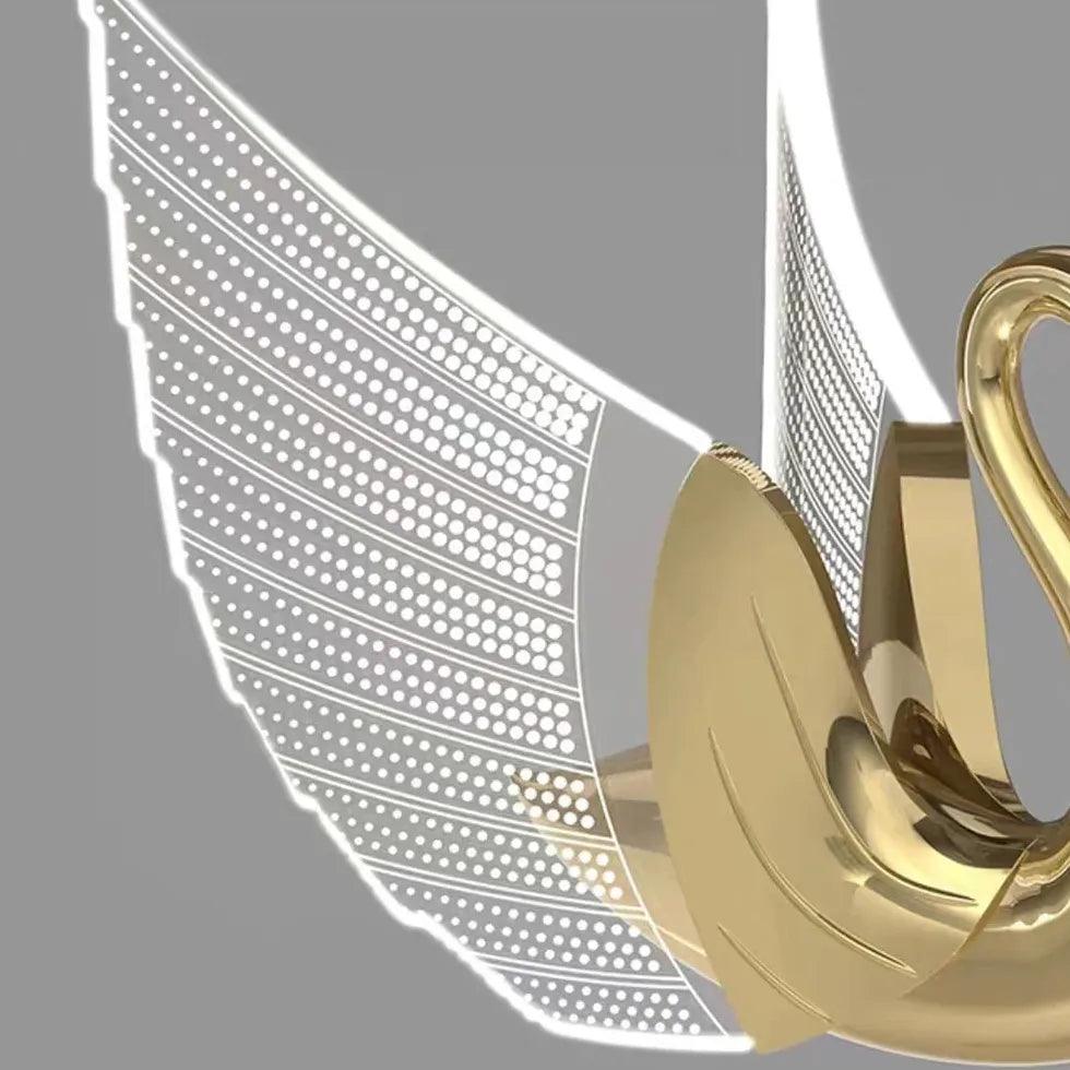 Elegante led-wandlamp met zwanendesign voor de slaapkamer | livraina