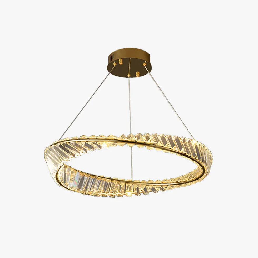 Moderne kristallen ring-hanglampen voor de eetkamer | livraina