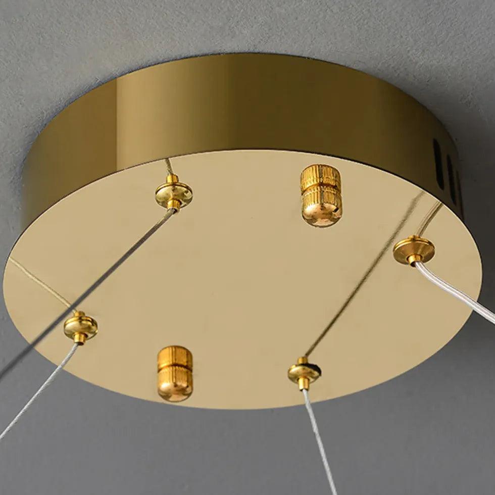 Moderne kristallen ring-hanglampen voor de eetkamer | livraina