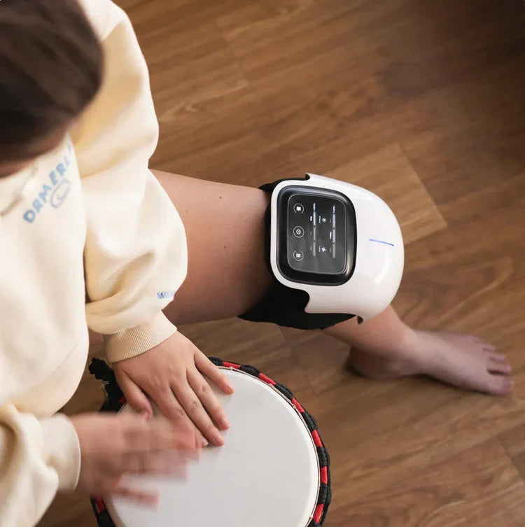 Cordless Heated Knee Massager — Adjustable Heat, 3 Vibration Modes