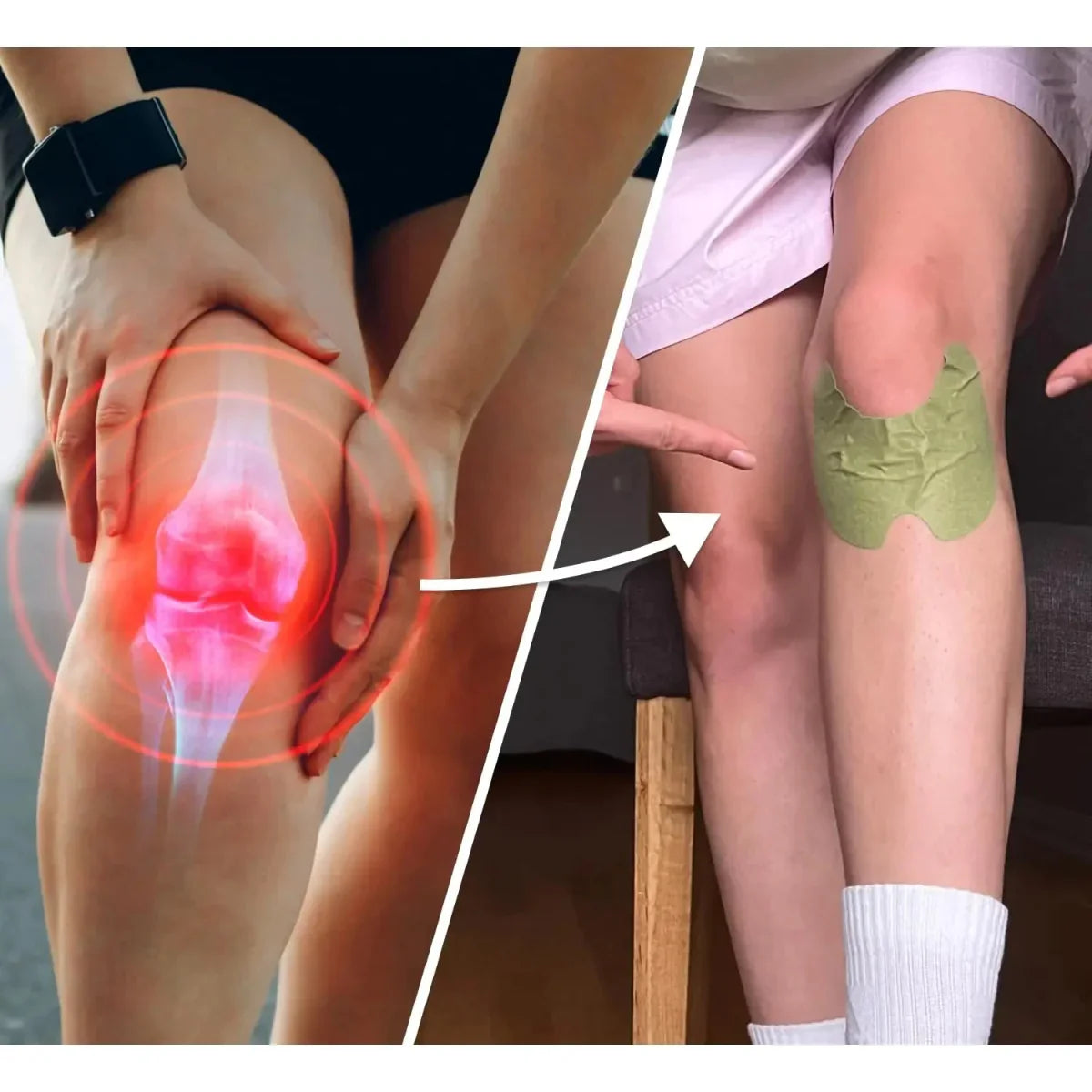 Bylinné náplasti NovaKnee pro úlevu od bolesti — přírodní osmihodinová léčba