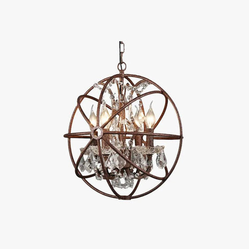 American Crystal Iron Ball Chandelier | livraina
