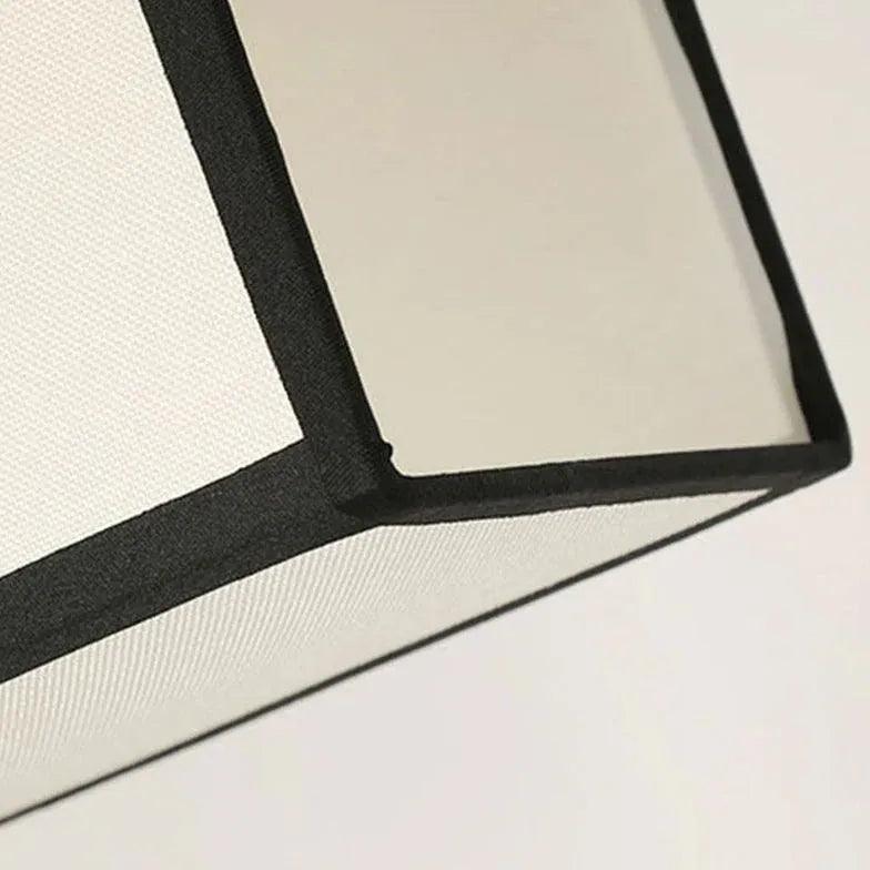 Moderne kinesisk pendellampe i smijern og tekstil | livraina