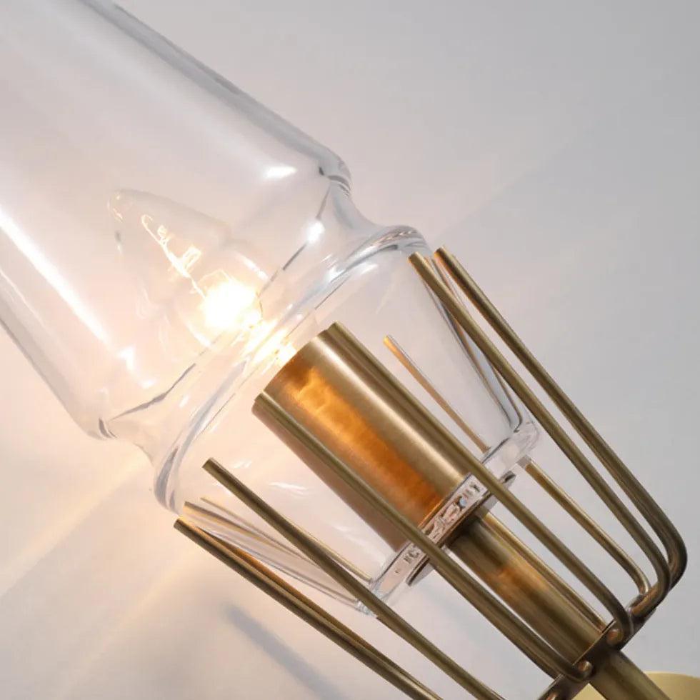 Moderne vegglamper i kobber med krystall | livraina
