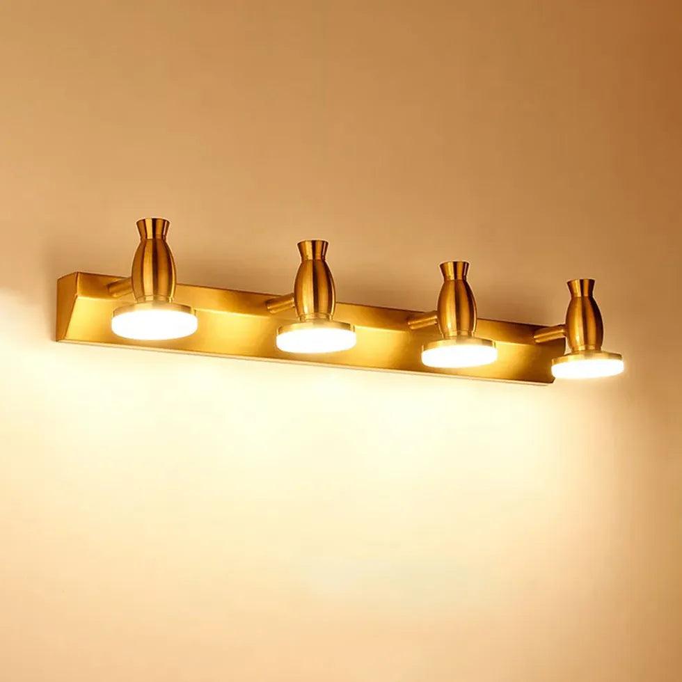 Vintage-tyylinen messinkinen LED-peilivalo kylpyhuoneeseen | livraina