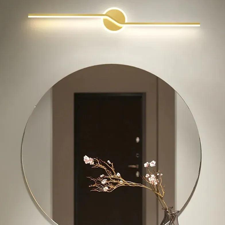 Luz lineal de latón para cuadros de baño | livraina