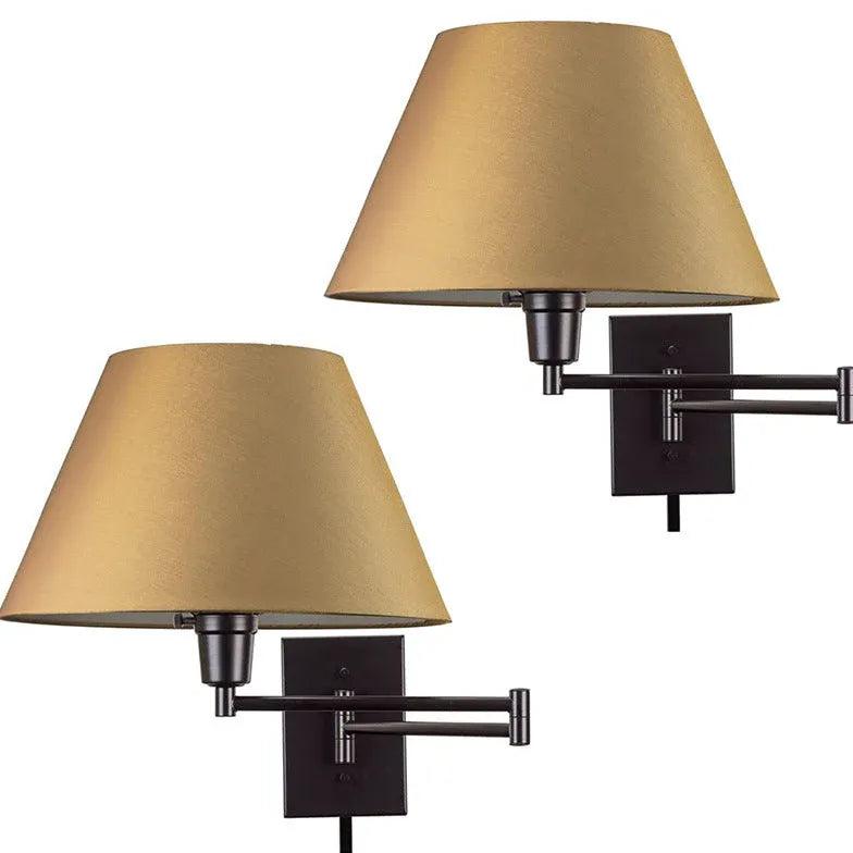 Justerbar vegglampe med stoff til soverommet | livraina