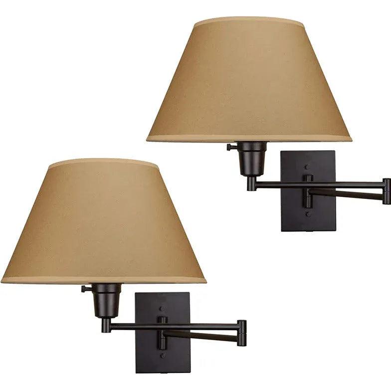 Justerbar vegglampe med stoff til soverommet | livraina