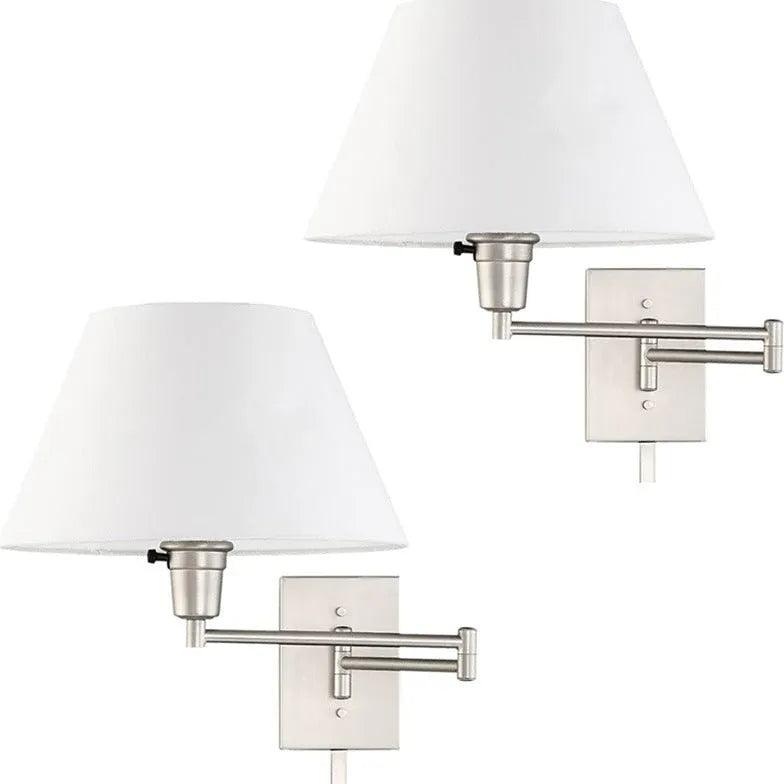 Justerbar vegglampe med stoff til soverommet | livraina