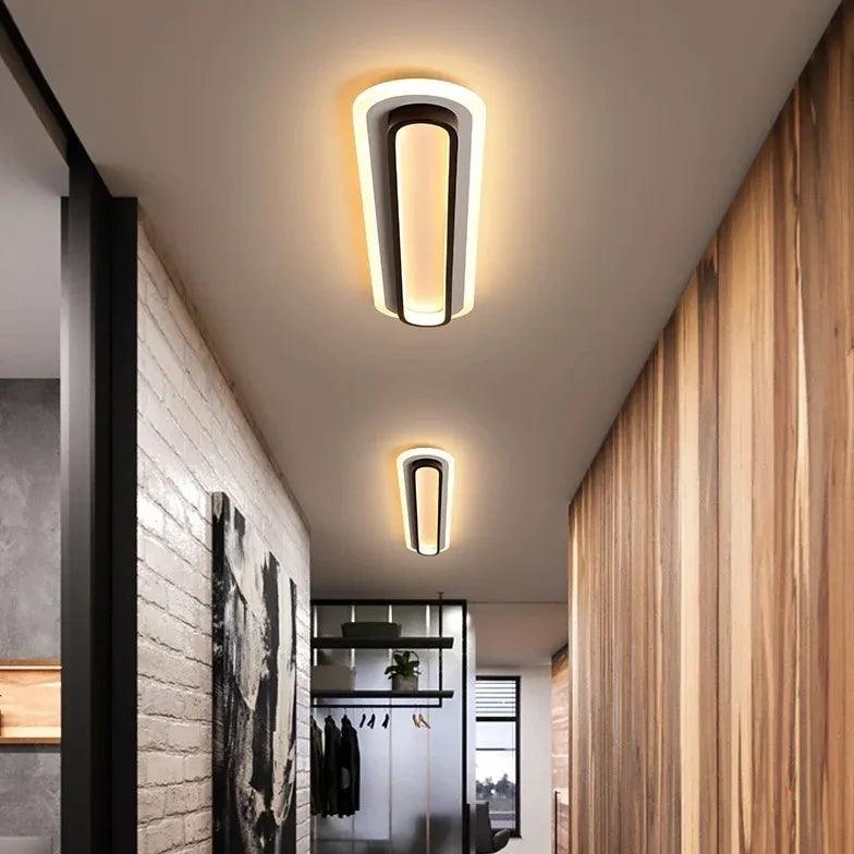 Platte led-plafondlamp voor de hal | livraina