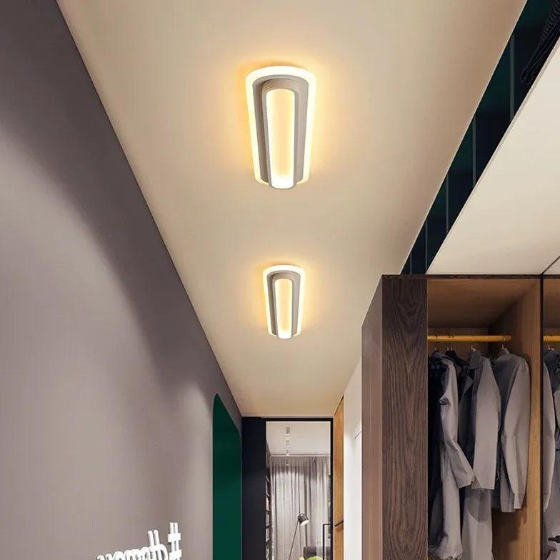 Platte led-plafondlamp voor de hal | livraina