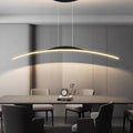 Ívelt, minimalista LED függőlámpák hosszú rúddal | livraina