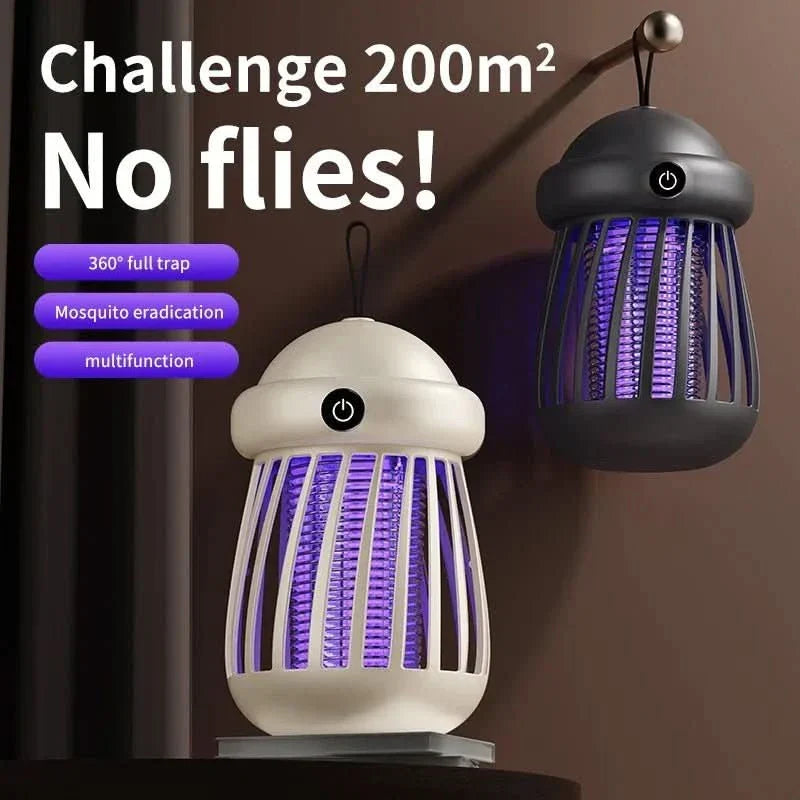 Lâmpada Mata-Mosquitos UV Silenciosa QuietGuard — Grelha de 3000V