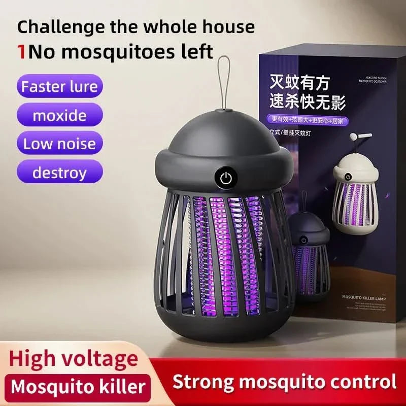 Lâmpada Mata-Mosquitos UV Silenciosa QuietGuard — Grelha de 3000V