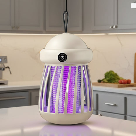 Lâmpada Mata-Mosquitos UV Silenciosa QuietGuard — Grelha de 3000V