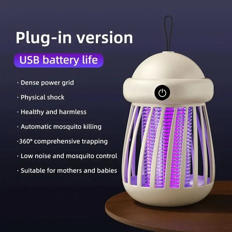 Lâmpada Mata-Mosquitos UV Silenciosa QuietGuard — Grelha de 3000V