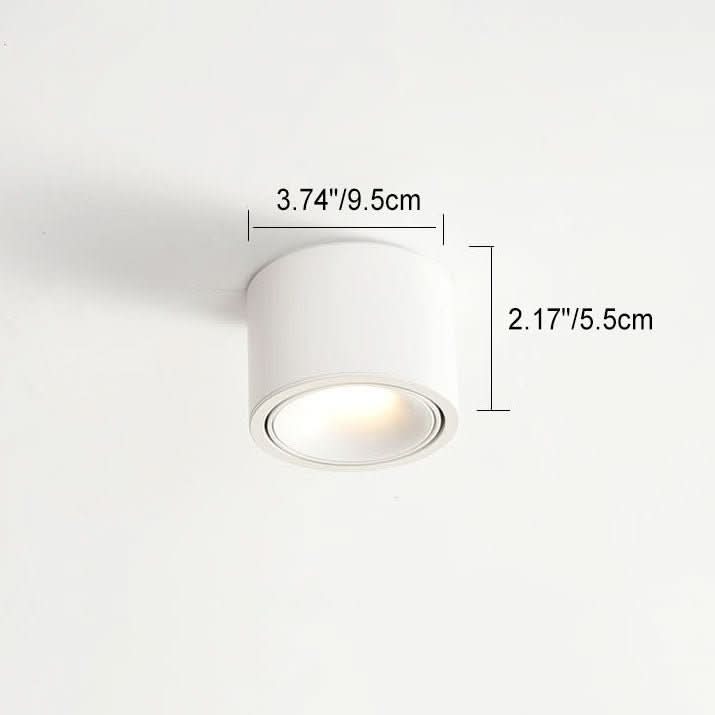 מנורת תקרה עגולה LED מינימליסטית NovaDisk — תאורה ממוקדת