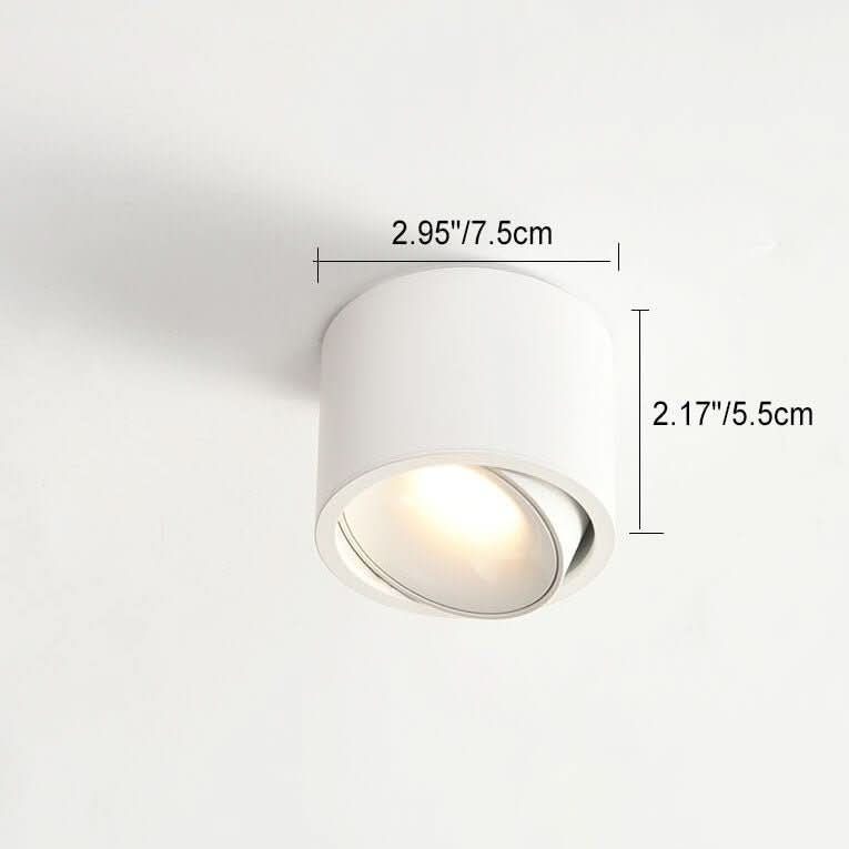 מנורת תקרה עגולה LED מינימליסטית NovaDisk — תאורה ממוקדת