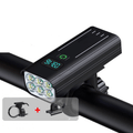NovaGlide X světlo na kolo — 5000 lumenů, 12 LED, dobíjecí baterie USB-C