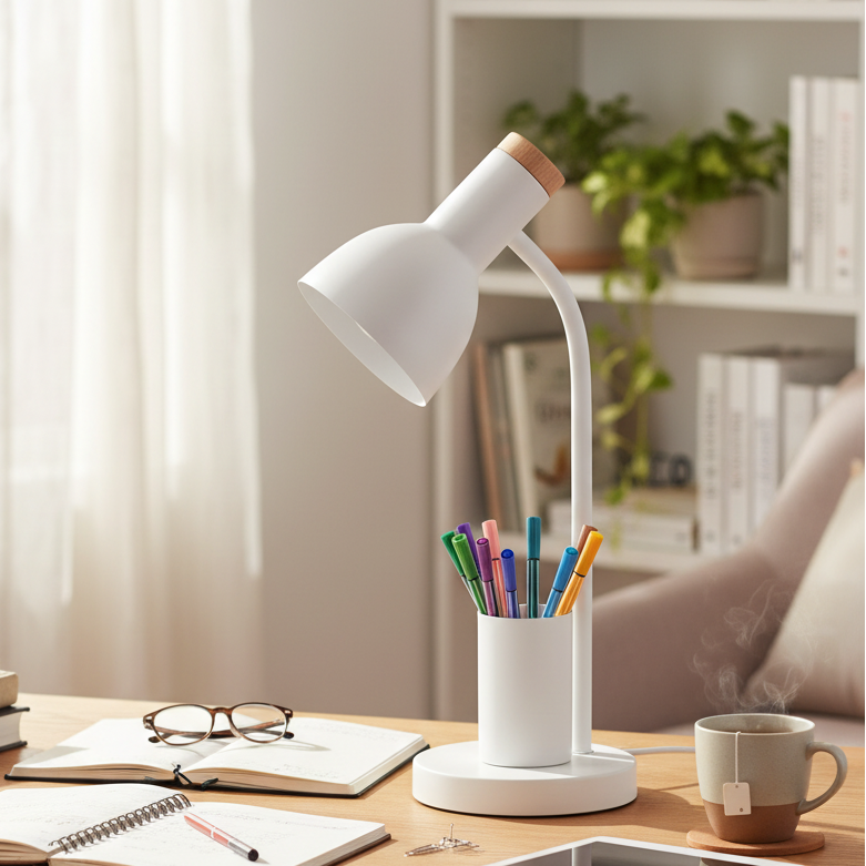 AeroDesk LED asztali lámpa - beépített tolltartó-rendezővel