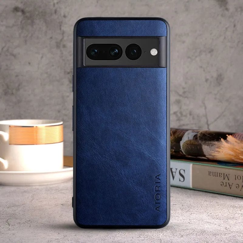 Google Pixel 8 7 6皮革保护壳 — 防震TPU内芯，奢华质感