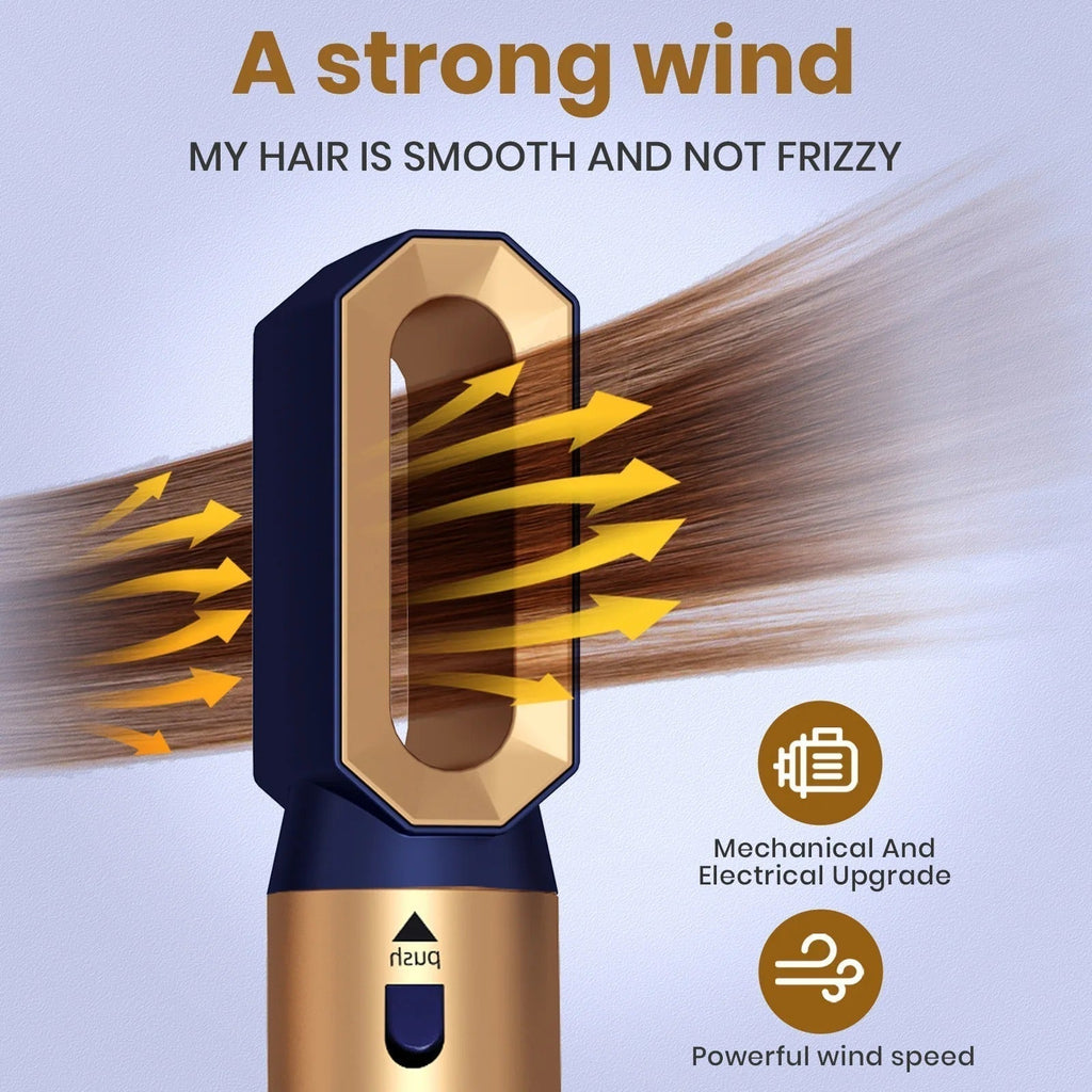 AeroNova 5-w-1 Styler do włosów — jonowa szczotka z gorącym powietrzem i podczerwienią, 1000 W