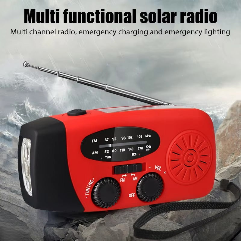 AeroCore Kompaktowy generator prądu — Radio, panel solarny i światło LED