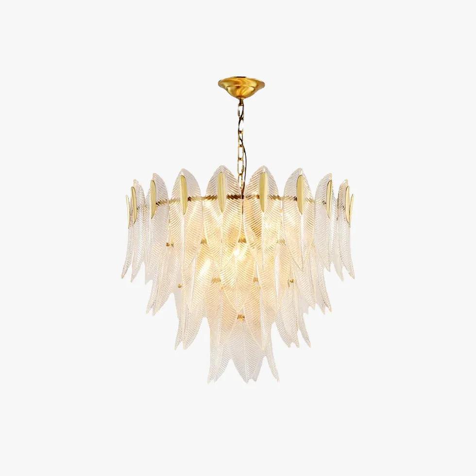 Moderne hanglampen met luxueuze glazen bloemblaadjes | livraina