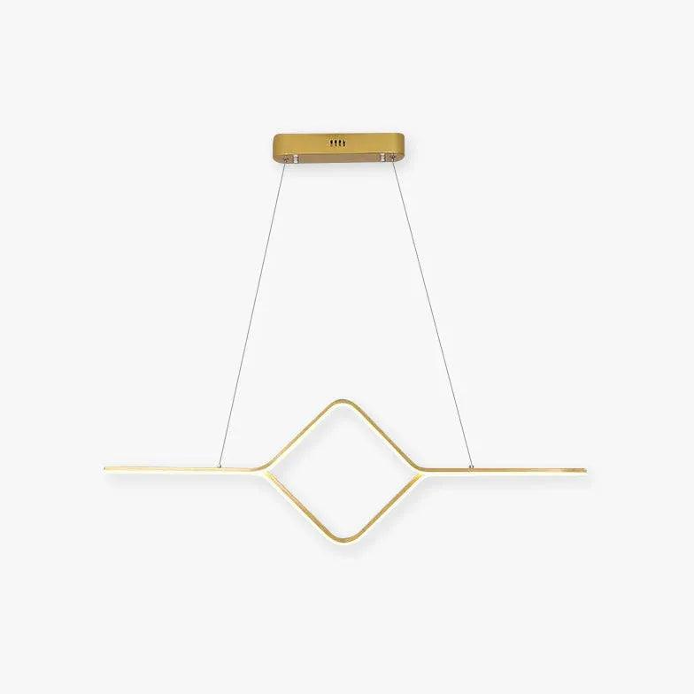 Geometrisk LED-pendellampa för långt matbord | livraina