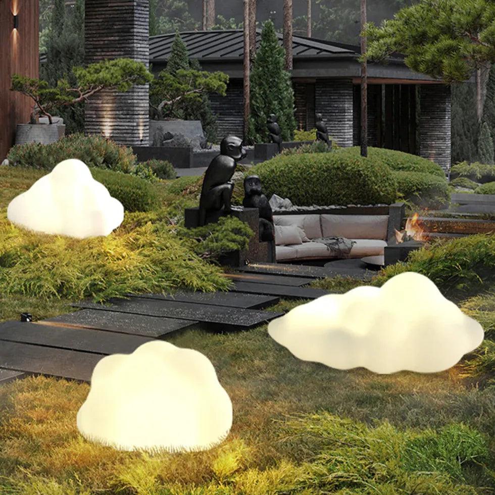 LED-Außenleuchte im Wolken-Gras-Design für den Außenbereich | livraina