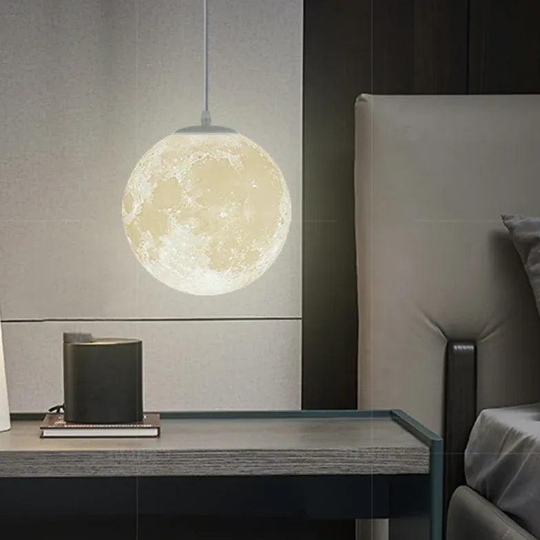 3D Printed Design Moon Pendant Light | livraina