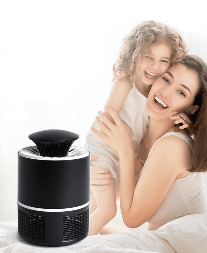 Lámpara antimosquitos UV silenciosa LuminaGuard — Trampa con ventilador sin químicos