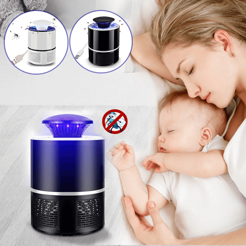 Lámpara antimosquitos UV silenciosa LuminaGuard — Trampa con ventilador sin químicos